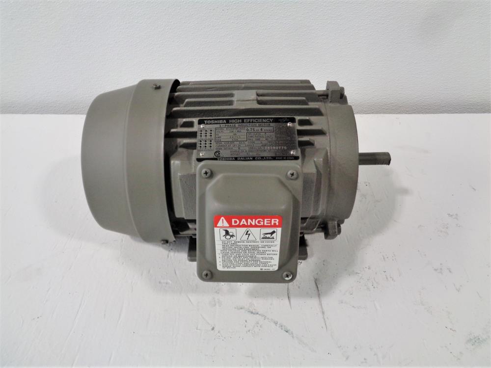 Toshiba .75HP, 1754RPM High Efficiency 3-Phase Induction Motor B3/44FMF2AOZ